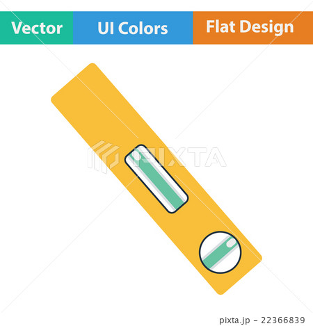 Flat design icon of construction level Flat design icon of construction level 22366839