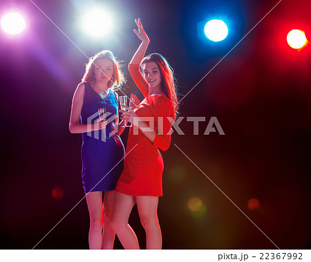 Beautiful girls dancing at the party Beautiful girls dancing at the party 22367992