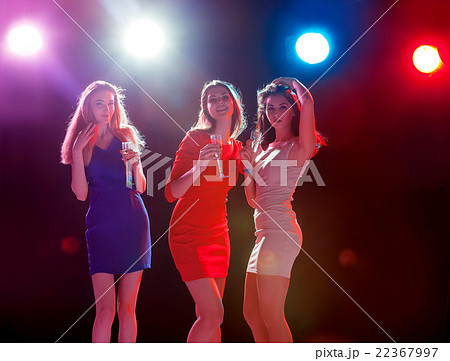 Beautiful girls dancing at the party Beautiful girls dancing at the party 22367997