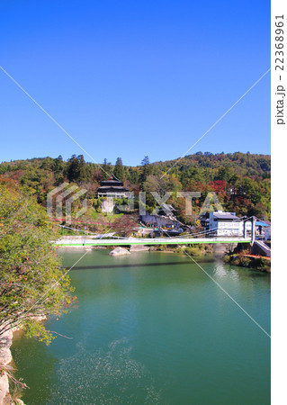 只見川と福満虚空蔵尊円蔵寺 22368961