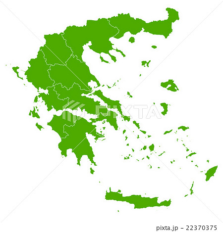 ギリシャ 地図 国 アイコン のイラスト素材