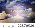 Business concept road to success on sky light 22370589