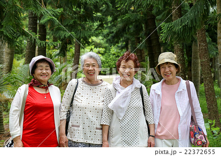 南国の自然と高齢者女性 南国の自然と高齢者女性 22372655