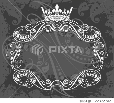 Decorative frame with crown Decorative frame with crown 22372782