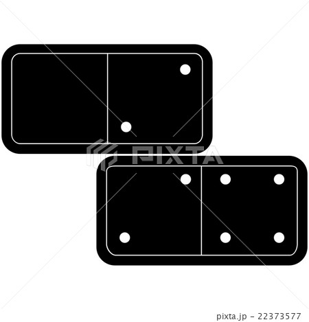 Flat domino icon 22373577