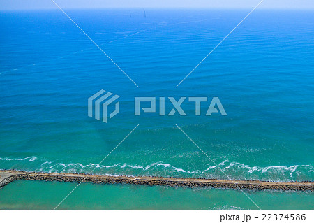 銚子市屏風ヶ浦付近を空撮 22374586