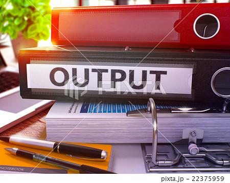 Output on Black Office Folder. Toned Image. 22375959