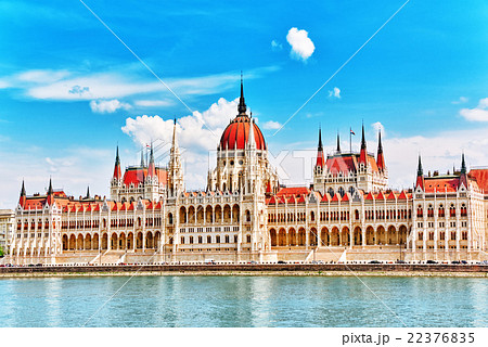 Hungarian Parliament at daytime. Budapest.  22376835