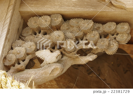 信州 上伊那 箕輪町の長岡神社 拝殿 彫刻 1801年建造の本殿は諏訪立川流初代 立川富棟の作品 信州 上伊那 箕輪町の長岡神社 拝殿 彫刻 1801年建造の本殿は諏訪立川流初代 立川富棟の作品 22381729