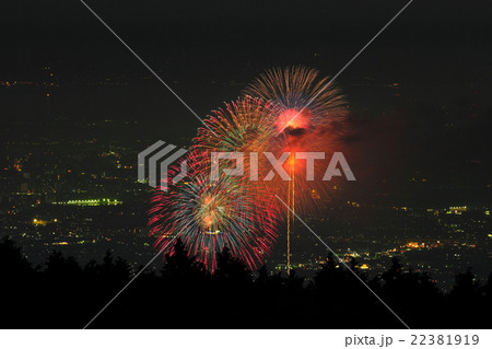 葛城山山頂からのｐｌ花火の写真素材