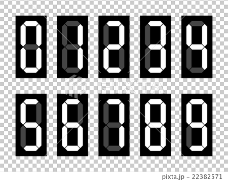 Digital Number Stock Illustration