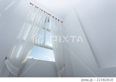 white curtain window in the modern house 22382810