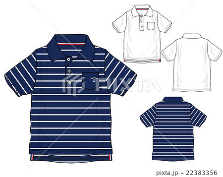 ポロシャツのデザイン画、テンプレート ポロシャツのデザイン画、テンプレート 22383356