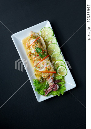 Squid egg steamed lemon,Steam squid  22383947