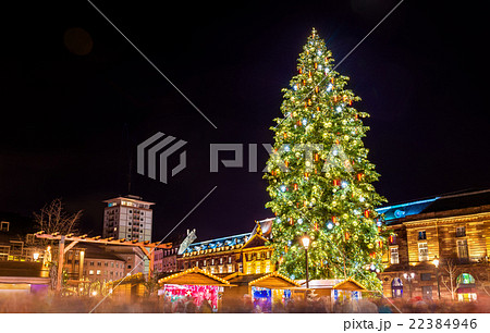 Christmas tree at a famous Christmas Market in 22384946