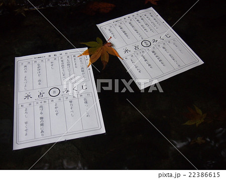 貴船神社の水占いみくじ 貴船神社の水占いみくじ 22386615