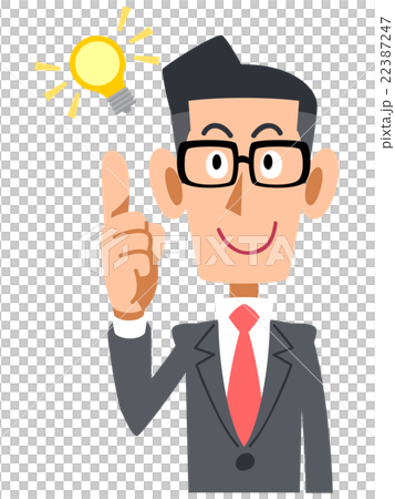 垂懸在玻璃的商人發光 22387247