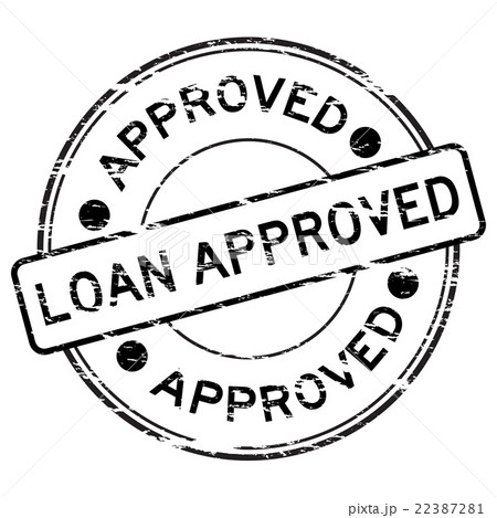 Black grunged loan approve stamp Black grunged loan approve stamp 22387281