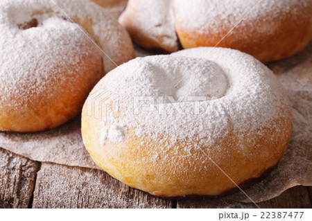 freshly baked sweet rolls ensaimadas close-up 22387477