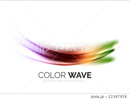 Blurred vector wave design elements 22387958