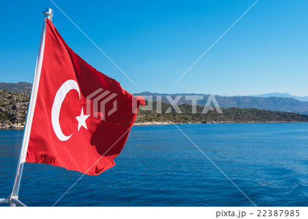 Turkish Flag from yacht  22387985