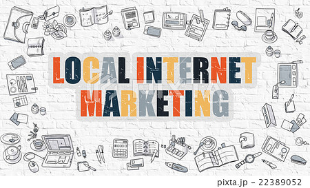 Local Internet Marketing Concept. Multicolor on Local Internet Marketing Concept. Multicolor on 22389052