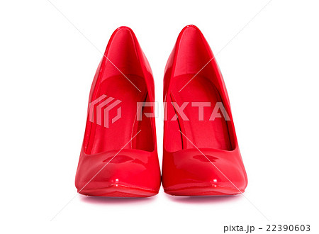 赤いハイヒール　クリッピングパス付き 22390603