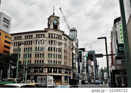 銀座四丁目・中央通りから東京方面 銀座四丁目・中央通りから東京方面 22390722