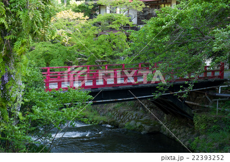 神奈川県湯河原町温泉街の写真素材