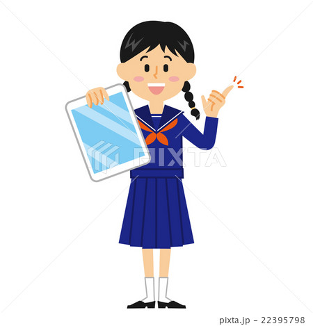 女子中学生_タブレット_15シリーズ 女子中学生_タブレット_15シリーズ 22395798