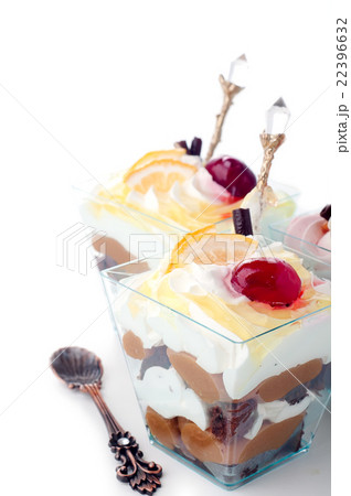 Healthy dessert with creamy yoghurt layered Healthy dessert with creamy yoghurt layered 22396632