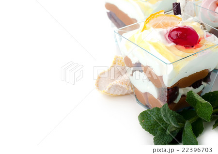 Healthy dessert with creamy yoghurt layered Healthy dessert with creamy yoghurt layered 22396703