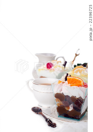 Healthy dessert with creamy yoghurt layered Healthy dessert with creamy yoghurt layered 22396725