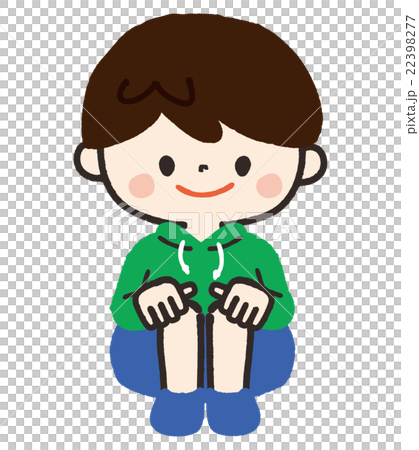 男孩蹲伏姿勢 22398277