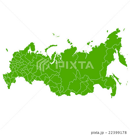 ロシア 地図 国 アイコン のイラスト素材