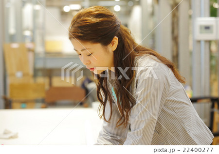 ノートパソコンを使う女性 22400277