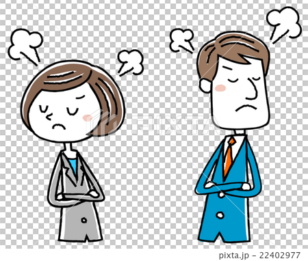 Illustration material: Female man in business suit broken by failure 22402977