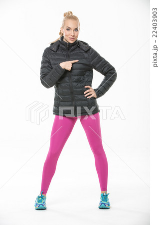 Girl posing in the sportswear 22403903