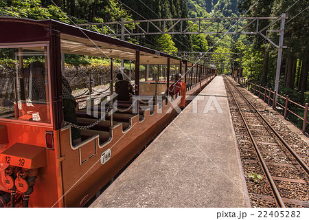 黒部峡谷鉄道　新緑の黒部峡谷 22405282