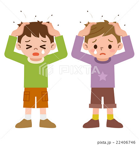 しらみが寄生した男の子達 22406746