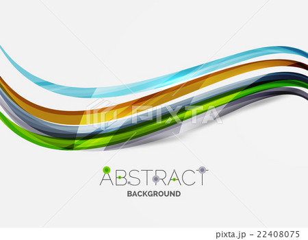 Colorful stripes wave composition, business 22408075