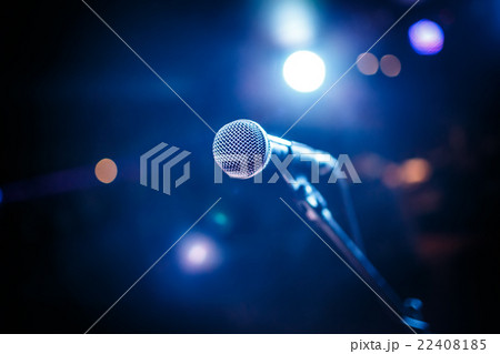 Microphone on stage 22408185
