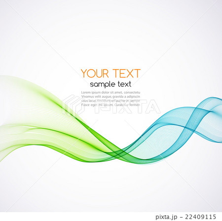 Abstract vector background, blue wavy  22409115