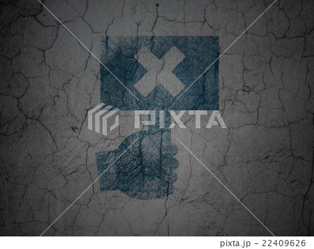 Political concept: Protest on grunge wall 22409626