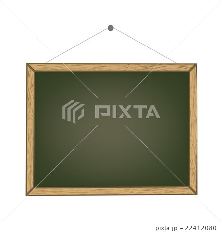 Blank old chalkboard with wooden frame 22412080