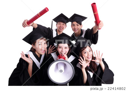 group of happy graduates student 22414802