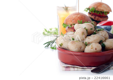 Young boiled potatoes. Closeup Young boiled potatoes. Closeup 22416661