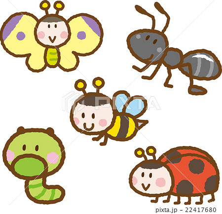 Insect Illustration Material Set Stock Illustration