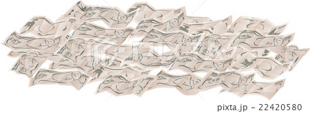 折れた1万円＿イラスト 22420580