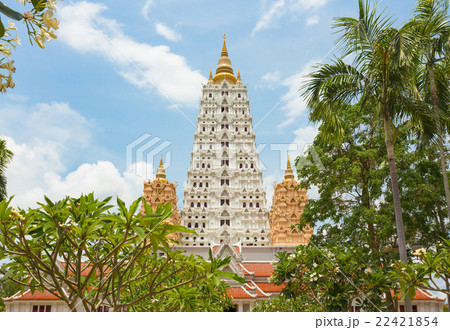 Bodhgaya temple with blue sky. 22421854